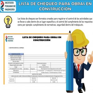 LISTA DE CHEQUEO PARA OBRAS EN CONSTRUCCIÓN